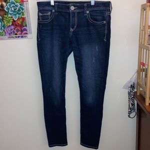 Express 8S blue Jeans - Legging Stella Low Rise